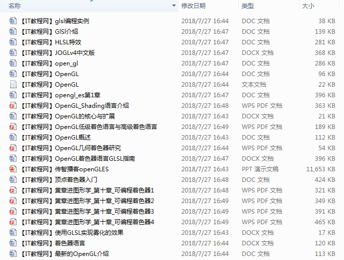 OpenGL着色器教程资料合集-小栈资源网