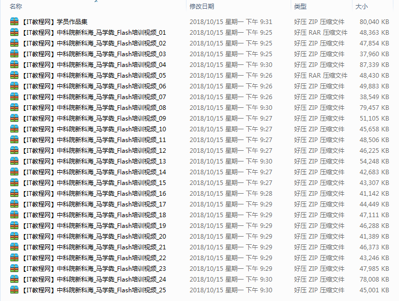 中科院Flash培训视频教程【25讲】_美工教程-小栈资源网