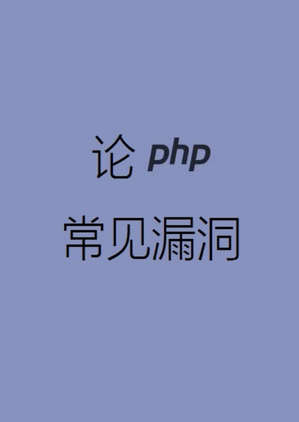 论 PHP 常见漏洞 pdf_黑客教程-小栈资源网