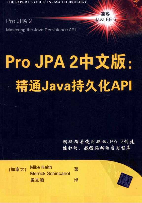 Pro JPA2中文版：精通Java持久化API PDF-小栈资源网