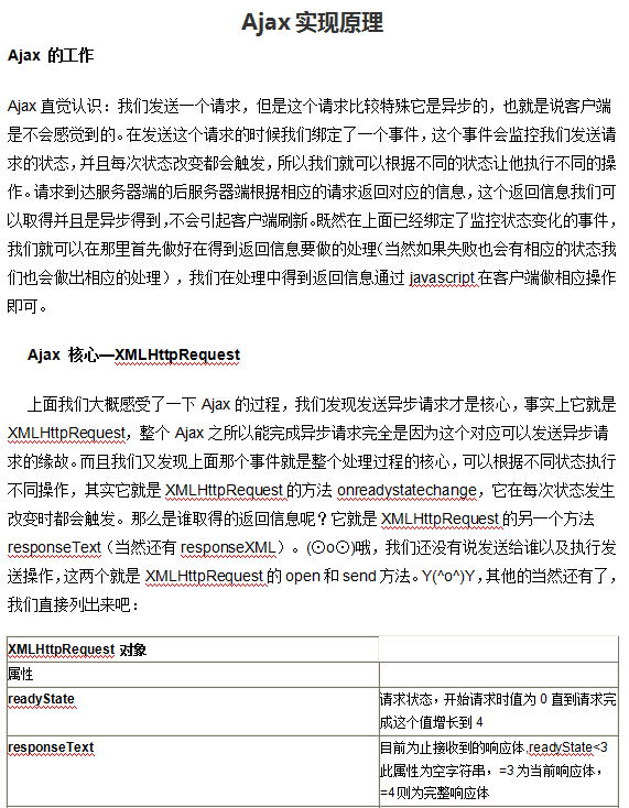 Ajax实现原理 中文_前端开发教程-小栈资源网