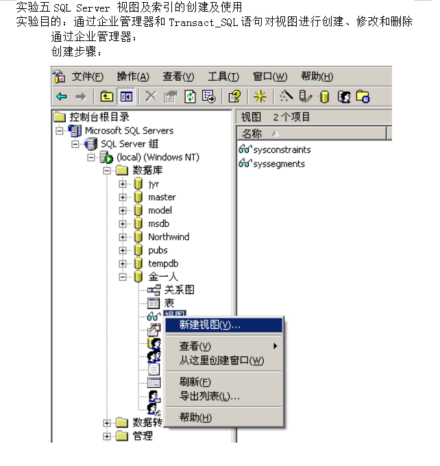 SQL Server 视图及索引的创建及使用_数据库教程-小栈资源网