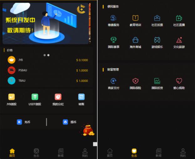 最新更新区块链CAGI虚拟资产币投资分红理财创投源码+杠杆转账完整源码-小栈资源网