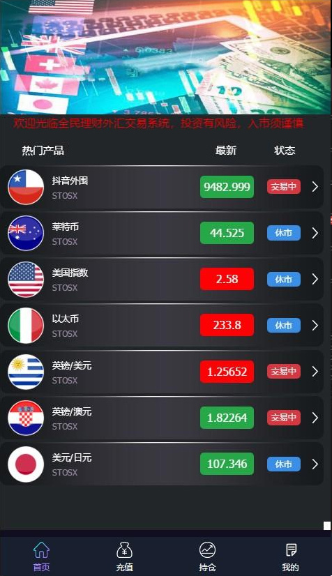 【至尊学习盘】最新抖音外围至尊外汇微盘K线附搭建视频可封装APP插图(1) 【至尊学习盘】最新抖音外围至尊外汇微盘K线附搭建视频可封装APP插图(1)