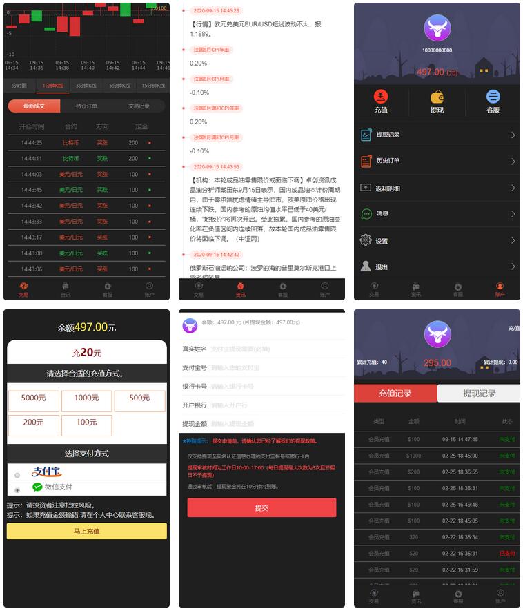 【新版时间盘】第一版二开微交易时间盘金属时间盘 +财经资讯+带微信登录-小栈资源网