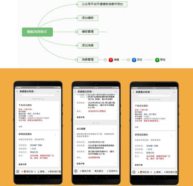 模板消息助手v1.0 向粉丝推送通知消息-小栈资源网