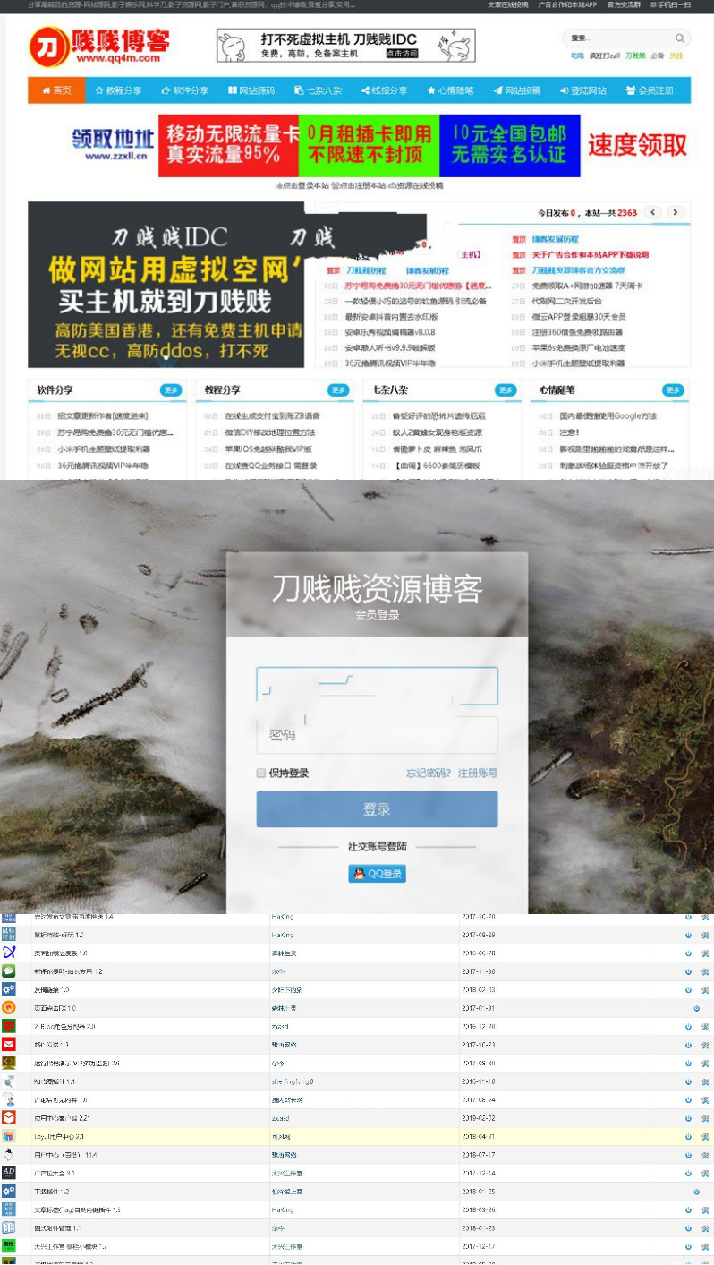 zblog模板资源博客网站全站源码分享-ss-小栈资源网