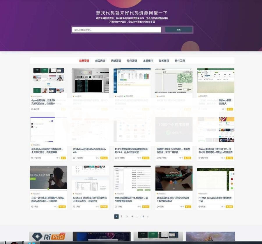 最新ripro日主题模板V9.0修正升级版,两款子主题+插件全打包-小栈资源网