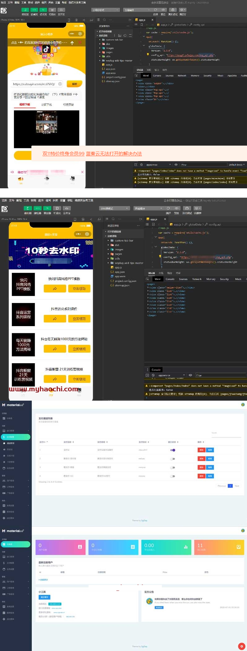 抖音去水印WEB接口版-小栈资源网