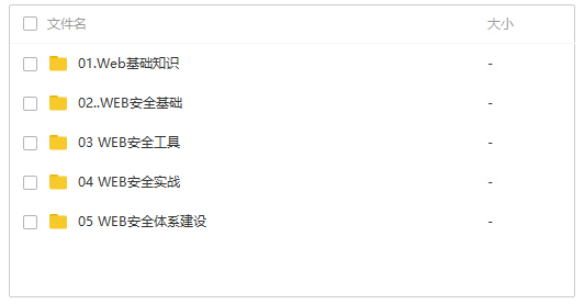 web安全工程师 白帽子黑客训练营全套视频教程-小栈资源网