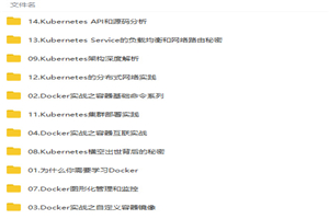从Docker到Kubernetes之技术实战视频教程-小栈资源网