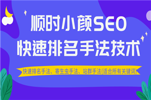 最新顺时小颜SEO教程_ 快速排名、寄生虫手法、站群手法(适合所有关键词)-小栈资源网