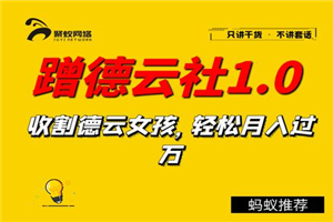 聚蚁思维蹭德云社赚钱1.0 收割德云女孩 轻松月入过万-小栈资源网