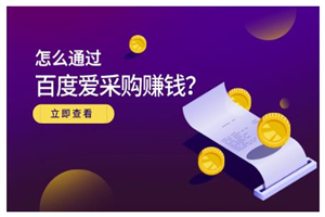 大王·怎么通过百度爱采购赚钱，已经通过百度爱采购完成200多万的销量-小栈资源网