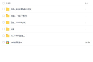 bootstrap响应式网页制作综合实战项目视频教程-小栈资源网