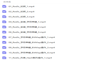Redis零基础入门视频教程-小栈资源网