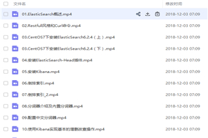 2018年千锋ElasticSearch6实战教程带学习资料60讲-小栈资源网