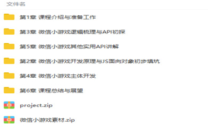 微信小游戏入门与实战 刷爆朋友圈视频教程-小栈资源网