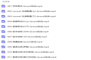 Laravel实战项目开发网上商城全程实录视频教程-小栈资源网