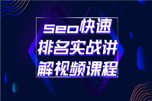 seo快速排名实战讲解视频课程-小栈资源网