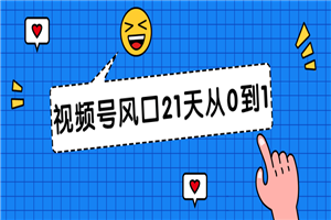 视频号风口21天从0到1视频课程-小栈资源网
