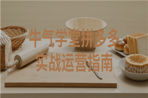 牛气学堂拼多多实战运营指南-小栈资源网