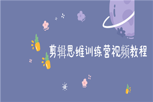 剪辑思维训练营视频教程-小栈资源网