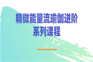 精微能量流瑜伽进阶系列课程-小栈资源网