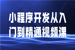 小程序开发从入门到精通视频课-小栈资源网