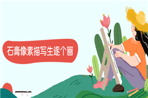 石膏像素描写生逐个画-小栈资源网