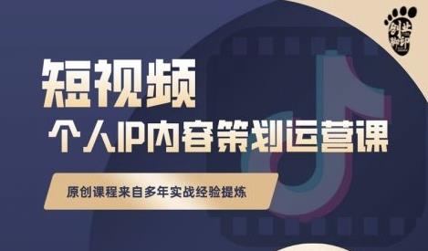 抖音短视频个人ip内容策划实操课，真正做到普通人也能实行落地-小栈资源网