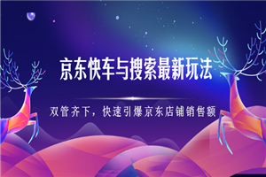 京东快车与搜索最新玩法：双管齐下月销百万-小栈资源网