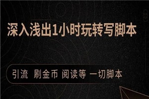 王半圈1小时深入浅出视频实操讲解，教你0基础学会写引流脚本-小栈资源网