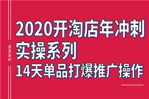 2020淘宝冲刺实操，14天单品打爆推广操作，抖音拉爆销量核心技巧-小栈资源网