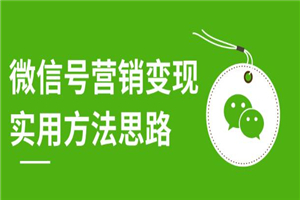微信号营销变现实用方法思路，朋友圈刷屏裂变（共12节）-小栈资源网