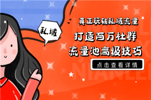 真正玩转私域流量，打造百万社群流量池高级技巧-小栈资源网