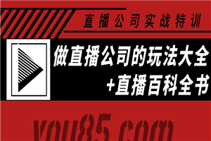 老陈·直播公司实战特训：做直播公司的玩法大全+直播百科全书-小栈资源网