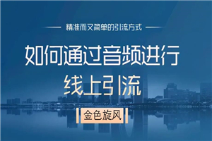 玩转喜马拉雅引流矩阵，每天被动引流100+精准粉技术！-小栈资源网