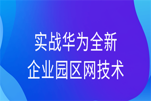 实战华为全新企业园区网技术-小栈资源网