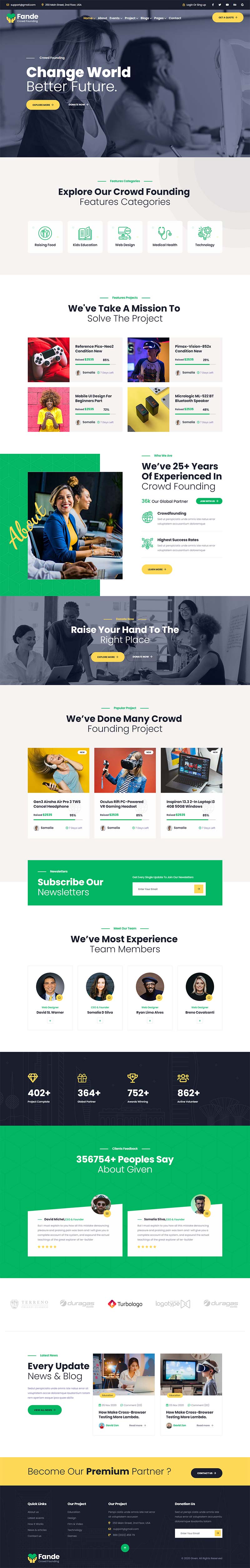 创业投资众筹平台静态HTML5模板-小栈资源网