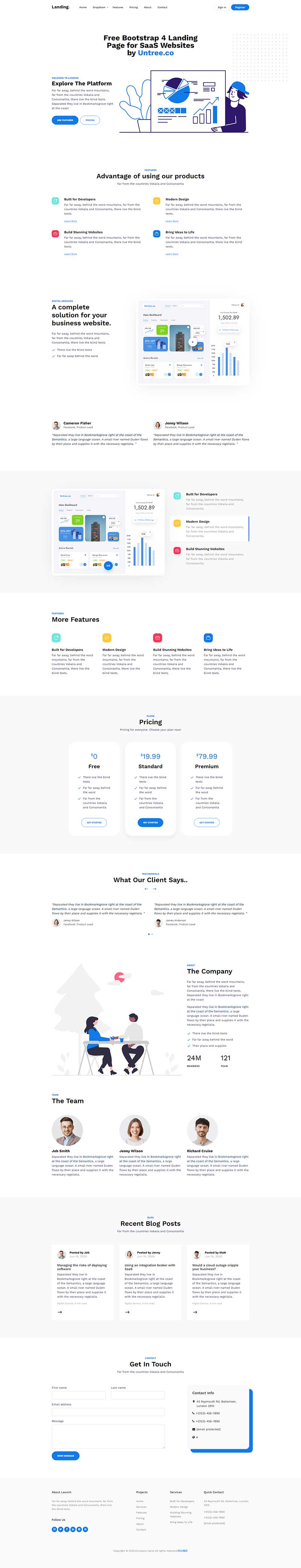 登录页设计公司HTML5网站模板-小栈资源网