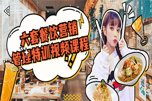 六套餐饮营销管理特训视频课程-小栈资源网