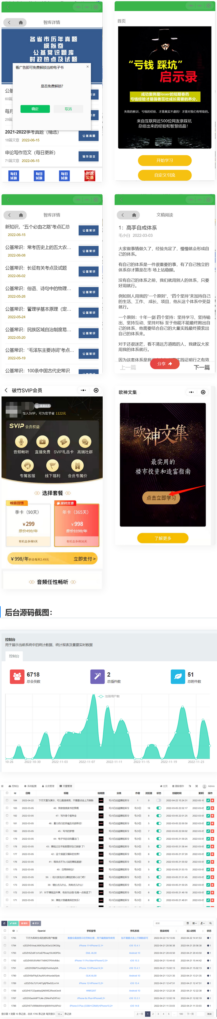 【文集小程序】价值几千的电子书微信小程序源码-小栈资源网