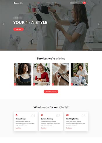 html5私人西服服装订制响应式网页模板-小栈资源网