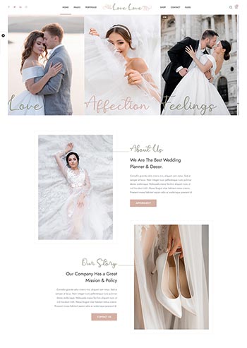 HTML5婚庆婚饰婚纱摄影服务网站模板-小栈资源网