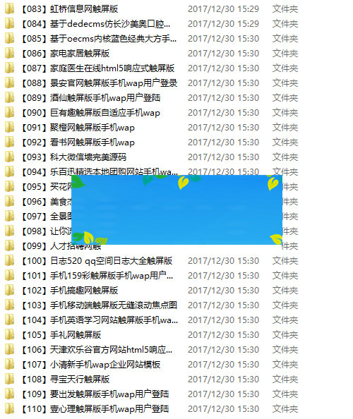 图片[3]-110套HTML5手机网站模板打包下载-小栈资源网