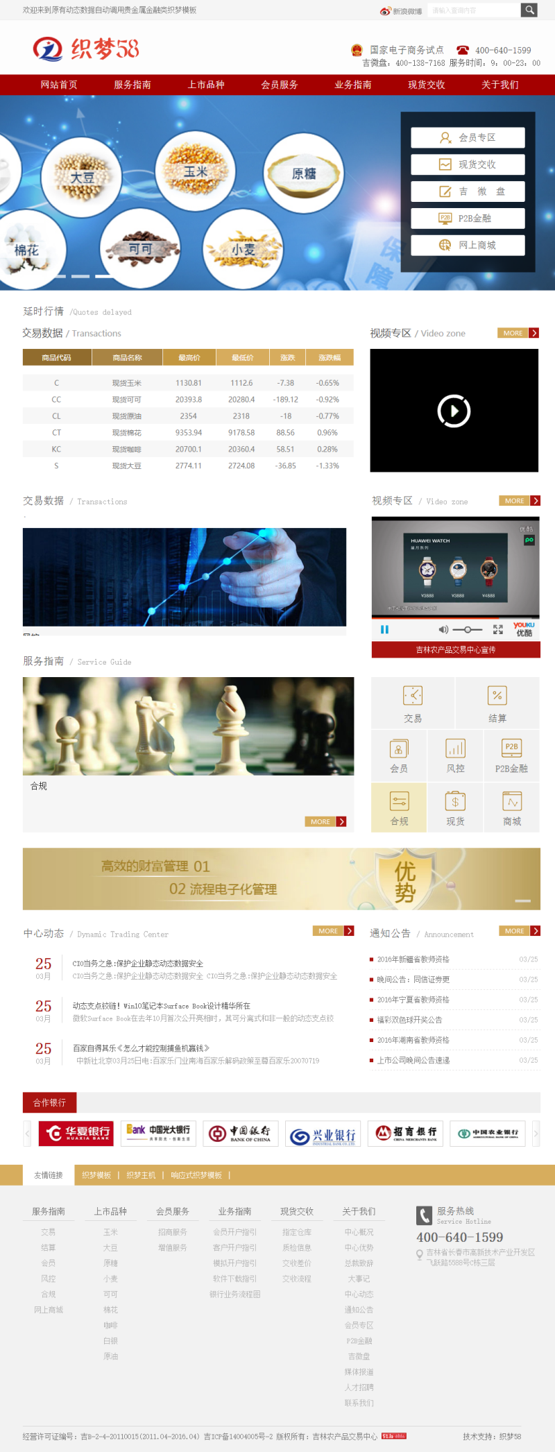 图片[1]-织梦原有动态数据自动调用贵金属金融类织梦模板-小栈资源网