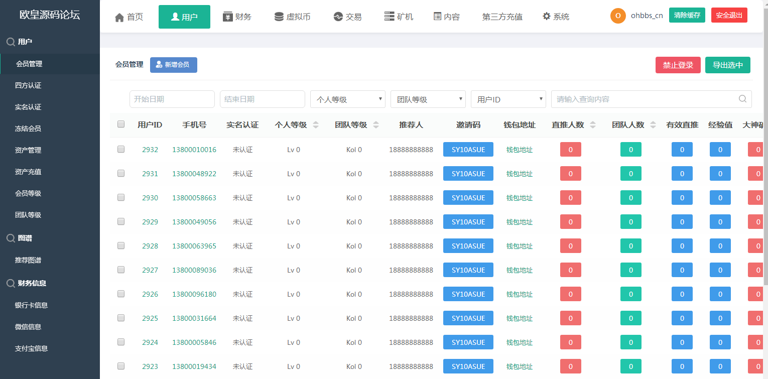 图片[16]-A1010 【尤泰链矿机】区块链挖矿系统+链上钱包[运营版]-小栈资源网