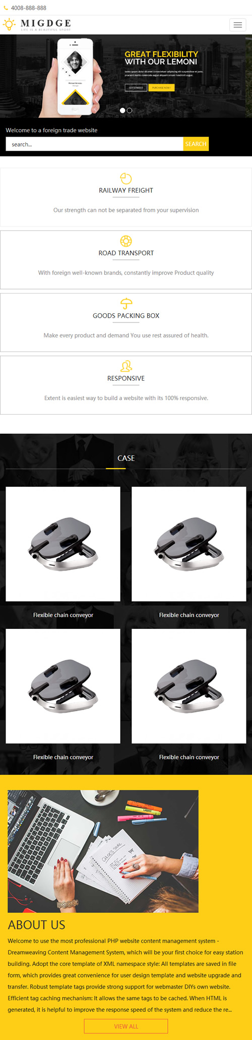 图片[3]-（自适应手机版）响应式五金电器出口英文外贸类网站源码 HTML5五金电子产品外贸网站织梦模板-小栈资源网