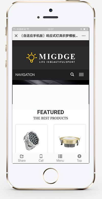 图片[2]-(自适应手机移动端)响应式灯具灯饰产品英文外贸网站源码 织梦dedecms模板-小栈资源网